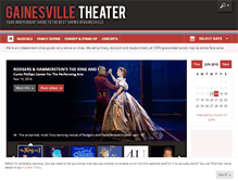 Tablet Screenshot of gainesville-theater.com